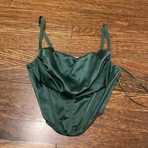 Green urban outfitters corset